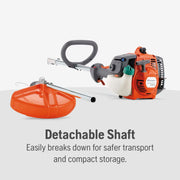 128LD Gas String Trimmer, 28-cc 2-Cycle, 17-inch Straight Shaft Gas String Trimmer with Tap 'n Go trimmer head